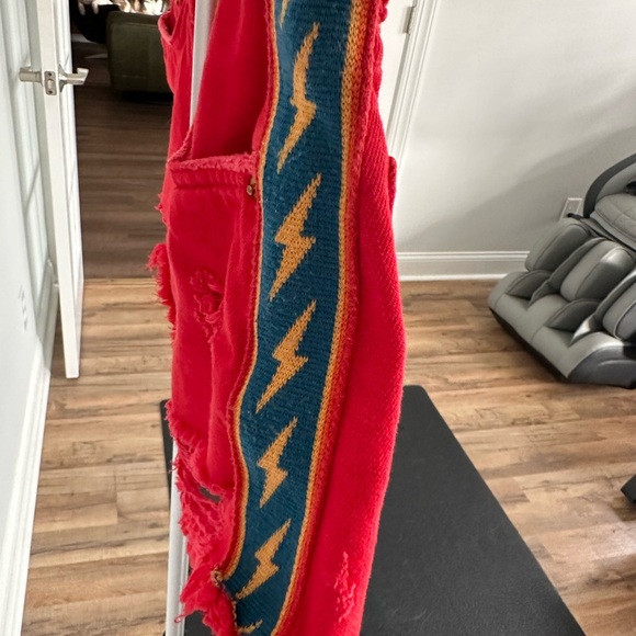 AVIATOR NATION RED BOLT SHORTS SIZE 28 denim jeans - Picture 9 of 11